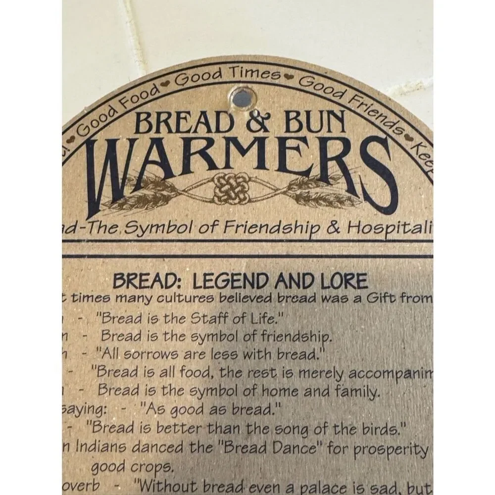 Vintage Niagara Falls Bread & Bun Warmer Porcelain Plate in Box Kitchen NWOT